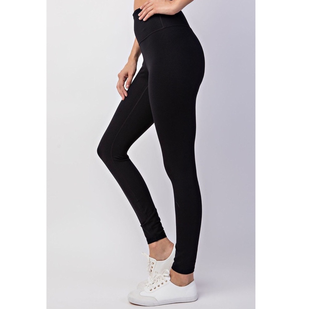 $ FIRM 🌷Black Yoga Leggings Front Key Pocket